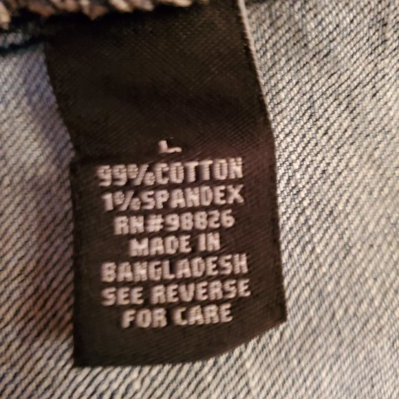 Kikit Jeans Embroidery & Sequins Denim Jacket Size L - Picture 13 of 13